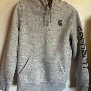 Carhartt Heather Gray Logo Hoodie